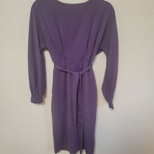 Jasambac Long Sleeve Purple Dress